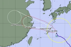 HÌnh ảnh đường đi của bão Bebinca. (Nguồn: Cơ quan Khí tượng Nhật Bản)