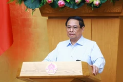 Thủ tướng Phạm Minh Chính chủ trì phiên họp Chính phủ chuyên đề về xây dựng pháp luật tháng 9 năm 2024. (Ảnh: Dương Giang/TTXVN)