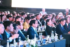 Thủ tướng Phạm Minh Chính dự Ngày hội Khởi nghiệp đổi mới sáng tạo Quốc gia 2024. (Ảnh: Dương Giang/TTXVN)