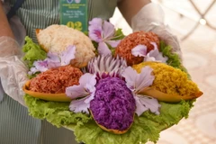 Xôi nếp nương Điện Biên. (Ảnh: Xuân Tư/TTXVN)