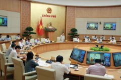 Phó Thủ tướng Chính phủ Trần Hồng Hà, Trưởng Ban Chỉ đạo Nhà nước các chương trình, công trình, dự án quan trọng quốc gia, trọng điểm ngành năng lượng chủ trì Phiên họp thứ ba của Ban Chỉ đạo. (Ảnh: TTXVN phát)