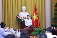 Chủ tịch nước Tô Lâm chủ trì họp Ban Chỉ đạo Cải cách tư pháp Trung ương. (Ảnh: Lâm Khánh/TTXVN)