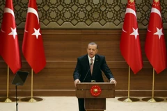 Tổng thống Thổ Nhĩ Kỳ Recep Tayyip Erdogan. (Ảnh: AFP/TTXVN)