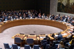 Toàn cảnh một cuộc họp của Hội đồng bảo an Liên hợp quốc ở thành phố New York, Mỹ ngày 30/9. (Nguồn: THX/TTXVN)