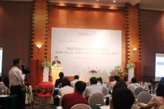 Lãnh đạo VietinBank phát biểu tại hội thảo. (Ảnh: T.H/Vietnam+).