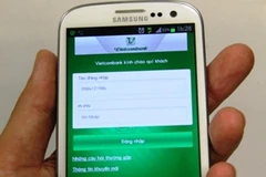 VCB-Mobile B@nking được ứng dụng trên điện thoại di động. (Nguồn: Vietcombank).