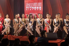 Các thí sinh lọt vào vòng bán kết cuộc thi. (Ảnh: CTV/Vietnam+)