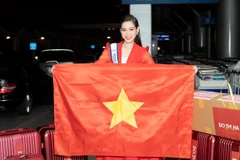 Hình ảnh đại diện Việt Nam trong lần lên đường sang Puerto Rico hồi tháng 11/2021. (Ảnh: CTV/Vietnam+)