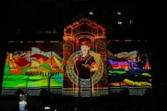 Trình chiếu 3D Mapping kỷ niệm 79 năm Ngành Thông tin và Truyền thông