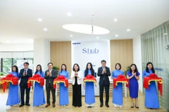 Samsung Việt Nam phối hợp cùng Thư viện Quốc gia Việt Nam ra mắt không gian S-hub (Không gian chia sẻ) với nhiều nâng cấp mới. (Ảnh: Minh Sơn/Vietnam+)
