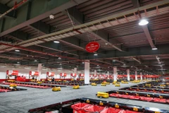 Tổ hợp công nghệ chia chọn thông minh Viettel Post có mức tự động hóa cao nhất Việt Nam. (Ảnh: Minh Sơn/Vietnam+)