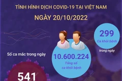 Ngày 20/10: Có 541 ca mắc mới COVID-19 và 299 F0 khỏi bệnh
