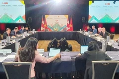 Ngày 6/7/2022, tại thành phố Vancouver, tỉnh British Columbia (Canada) diễn ra Kỳ họp đầu tiên của Ủy ban hỗn hợp về kinh tế giữa Việt Nam và Canada và Diễn đàn doanh nghiệp Việt Nam-Canada. (Ảnh: TTXVN phát)