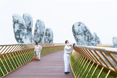 Khu du lịch Sun World Ba Na Hills (Đà Nẵng) những ngày chuẩn bị đón khách du lịch trở lại, tháng 3/2022. (Ảnh: TTXVN phát)