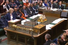 Ngày 7/9/2022, Thủ tướng Anh Liz Truss khẳng định sẽ điều chỉnh thỏa thuận với Liên minh châu Âu (EU) về thương mại hậu Brexit giữa Anh và Bắc Ireland. (Ảnh: AFP/TTXVN)