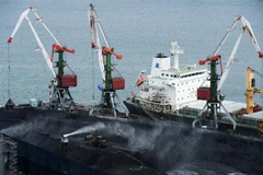 Hoạt động tại cảng Vladivostok thuộc vùng Viễn Đông Nga. (Ảnh: AFP/TTXVN)