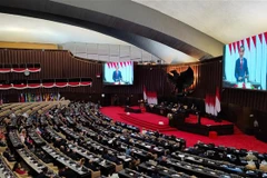 Tổng thống Joko Widodo phát biểu tại lễ khai mạc Hội nghị cấp cao nghị viện G20 (P20) lần thứ 8 ở Jakarta (Indonesia), ngày 6/10/2022. (Ảnh: THX/TTXVN)