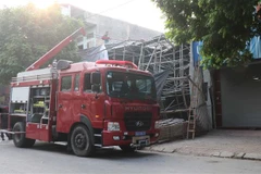 Hiện trường vụ tai nạn. (Ảnh: Thái Hùng/TTXVN)