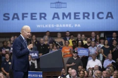 Tổng thống Mỹ Joe Biden ngày 30/8/2022 đã có bài phát biểu tại bang Pennsylvania, trước cuộc bầu cử Quốc hội giữa nhiệm kỳ vào tháng 11. (Ảnh: AFP/TTXVN)