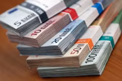 Đồng euro. (Ảnh: AFP/TTXVN)