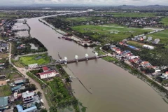 Cống cầu Xe thuộc Hệ thống công trình thuỷ lợi Bắc Hưng Hải (huyện Tứ Kỳ, tỉnh Hải Dương) là công trình quan trọng trong công tác thoát lũ của toàn hệ thống. (Ảnh: Vũ Sinh/TTXVN)