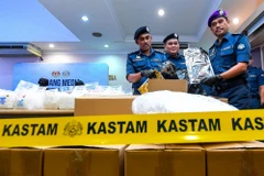 Tang vật ma túy methamphetamine do Cục Hải quan Hoàng gia Malaysia thu giữ. (Ảnh: The Sun)