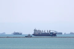 Tàu thuyền di chuyển trên Biển Đỏ. (Ảnh: AFP/TTXVN)