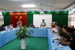 Quang cảnh buổi làm việc. (Ảnh: Phạm Minh Tuấn/TTXVN)