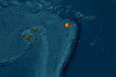 Trận động đất có độ lớn 6,6 làm rung chuyển Tonga. (Ảnh: USGS)