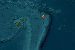 Trận động đất có độ lớn 6,6 làm rung chuyển Tonga. (Ảnh: USGS)