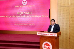 Bộ trưởng Bộ Kế hoạch và Đầu tư Nguyễn Chí Dũng phát biểu tại sự kiện. (Ảnh: MPI)