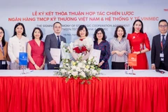 Lễ ký kết hợp tác chiến lược giữa Vinmec và Techcombank.