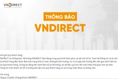 Trạng website của VNDirect lúc 8 giờ sáng 26/3/2024. (Ảnh chụp màn hình)