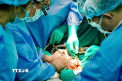 Một ca phẫu thuật tại Bệnh viện Đại học Y dược Thành phố Hồ Chí Minh. (Nguồn: TTXVN)