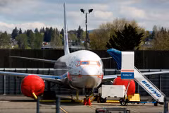 Máy bay Boeing 737 MAX 9 tại nhà máy sản xuất ở Renton, Washington (Mỹ). (Ảnh: AFP/TTXVN)