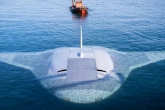 Nguyên mẫu tàu ngầm không người lái Manta Ray (UUV). (Ảnh: Asia Today)
