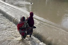 Lũ lụt ở Maiduguri, Nigeria ngày 15/9. (Ảnh: DW)