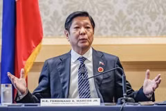 Tổng thống Philippines, Ferdinand Marcos Jr cho rằng mối quan hệ đồng minh giữa hai nước bền vững, không thể lay chuyển và được thử thách qua nhiều thời kỳ sẽ tiếp thêm sức mạnh để đem lại thịnh vượng cho khu vực Đông Nam Á, cũng như cho cả hai bên bờ Thái Bình Dương. (Ảnh: Kyodo/TTXVN)