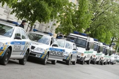 Xe cảnh sát ở Praha. (Ảnh: iStock)
