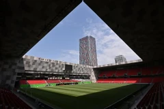 Nguồn tài trợ của Quỹ HatTrick đã góp phần sân vận động quốc gia mới của Albania ở Tirana, nơi tổ chức trận chung kết UEFA Conference League 2022. (Nguồn: UEFA/Getty Images)