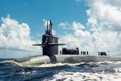 Tàu ngầm USS Georgia hiện đã có mặt tại Địa Trung Hải. (Ảnh: US Navy)