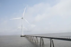 Một Dự án điện gió ngoài khơi (Ảnh: Chanh Đa/TTXVN).