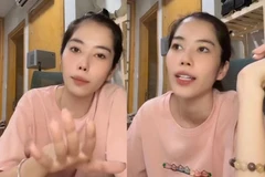 Hoa khôi Nam Em livestream có nhiều nội dung gây ảnh hưởng tiêu cực trên mạng xã hội. (Ảnh chụp màn hình)