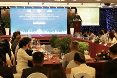 Diễn đàn doanh nghiệp Đức-Việt Nam “Hợp tác vì phát triển xanh Tp. Hồ Chí Minh”. (Ảnh: Xuân Anh/TTXVN)