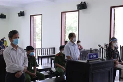 Các bị cáo tại phiên tòa. (Ảnh: TTXVN phát)