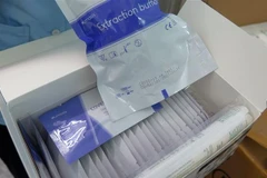 Bộ test COVID-19 Ag. (Ảnh: Xuân Triệu/TTXVN)