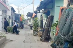 Đường vào khu trọ - nơi cháu T. nghi bị bạo hành. (Nguồn: tuoitre.vn)