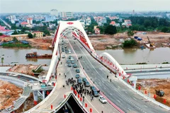 Quang cảnh cầu Rào, Hải Phòng. (Ảnh: An Đăng/TTXVN)