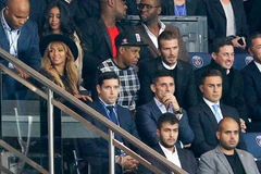 Beckham cùng vợ chồng Beyonce dự khán trận PSG - Barcelona