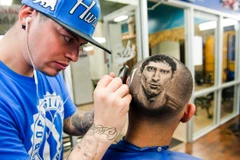 Trào lưu vẽ mặt các thần tượng lên đầu tại World Cup 2014